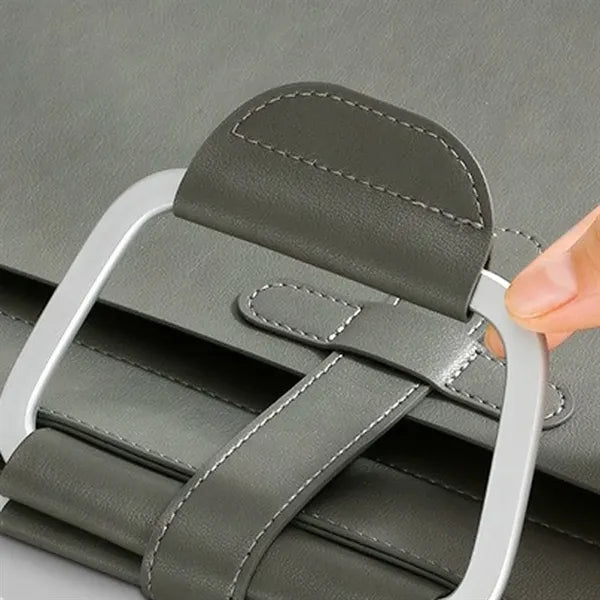 A4 Waterproof Portable Double-Pocket Document Handbag