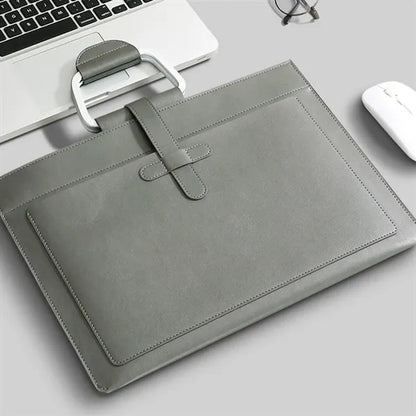 A4 Waterproof Portable Double-Pocket Document Handbag