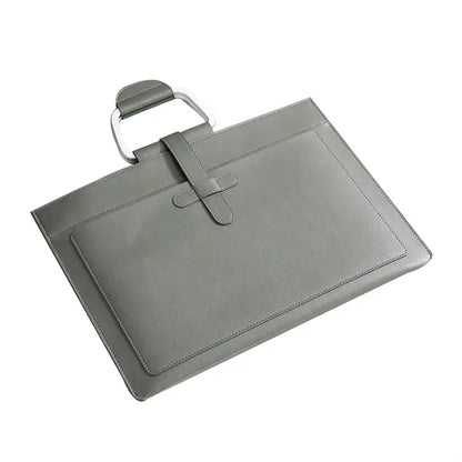 A4 Waterproof Portable Double-Pocket Document Handbag