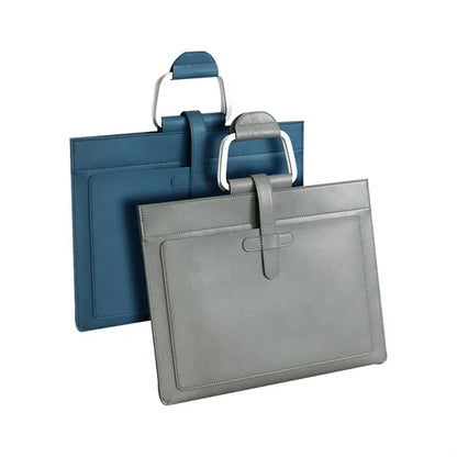 A4 Waterproof Portable Double-Pocket Document Handbag