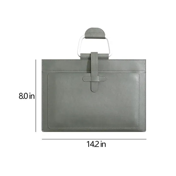 A4 Waterproof Portable Double-Pocket Document Handbag