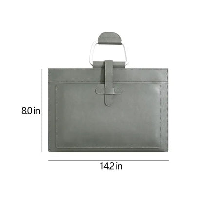 A4 Waterproof Portable Double-Pocket Document Handbag