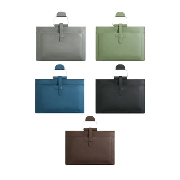 A4 Waterproof Portable Double-Pocket Document Handbag