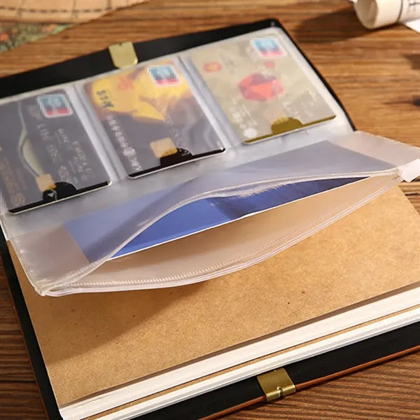 A6 Multi-Function Portable Travel Notepad With Card Slot