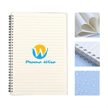Multi-Size Simple Frosted Coil Customizable Lined Notebook