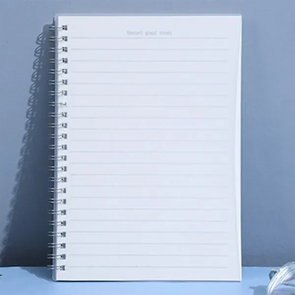 Multi-Size Simple Frosted Coil Customizable Lined Notebook