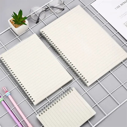 Multi-Size Simple Frosted Coil Customizable Lined Notebook