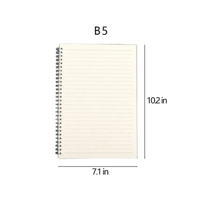 Multi-Size Simple Frosted Coil Customizable Lined Notebook