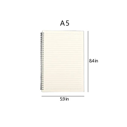 Multi-Size Simple Frosted Coil Customizable Lined Notebook