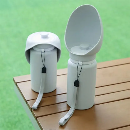 Outdoor Foldable Silicone Pet Drinking Cup With Rope