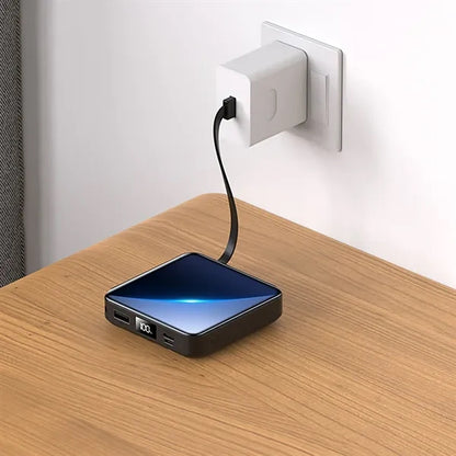 20,000 mAh Portable Power Bank Built-in Charging Cables