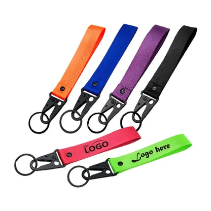 Polyester Wristband Keychain Buckle