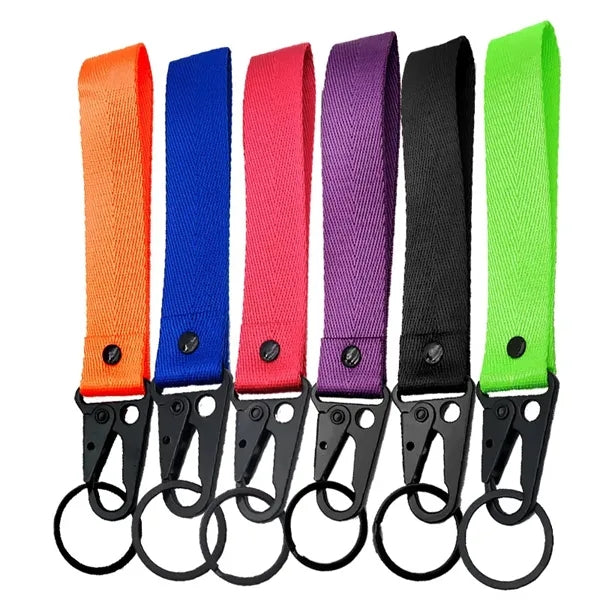 Polyester Wristband Keychain Buckle