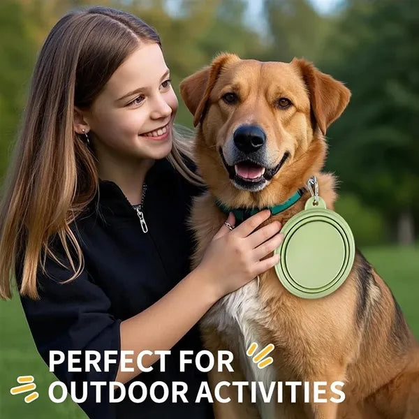Outdoor Portable Environmentally Friendly Foldable Pet Bowl