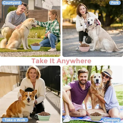 Outdoor Portable Environmentally Friendly Foldable Pet Bowl