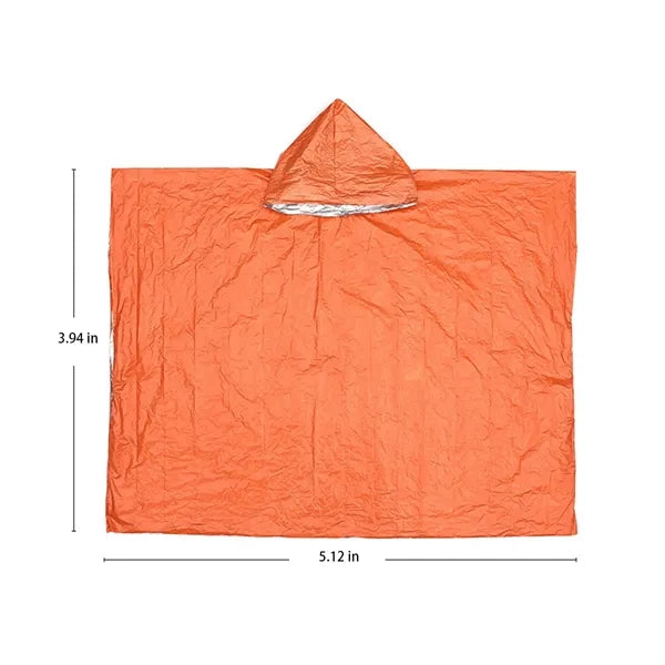 Outdoor Survival First Aid Durable Warm Waterproof Raincoat