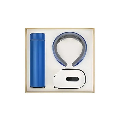Wellness Gift Set Smart Mug Neck Massager And Eye Massager