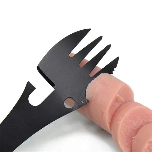 Outdoor Portable Five-In-One Stainless Steel Fork Spoon