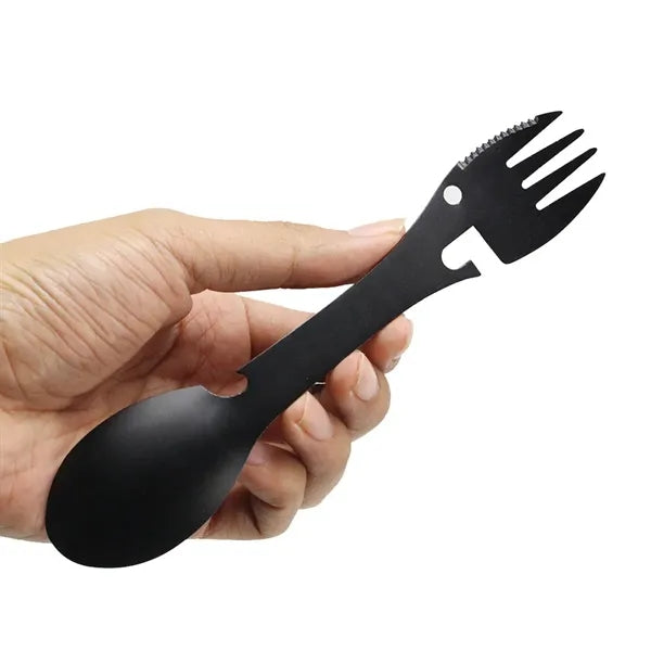 Outdoor Portable Five-In-One Stainless Steel Fork Spoon