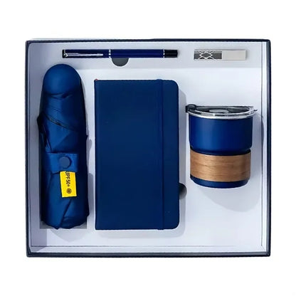 Deluxe Business Gift Set With Notebook Pen Umbrella Cup