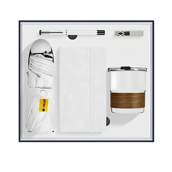Deluxe Business Gift Set With Notebook Pen Umbrella Cup