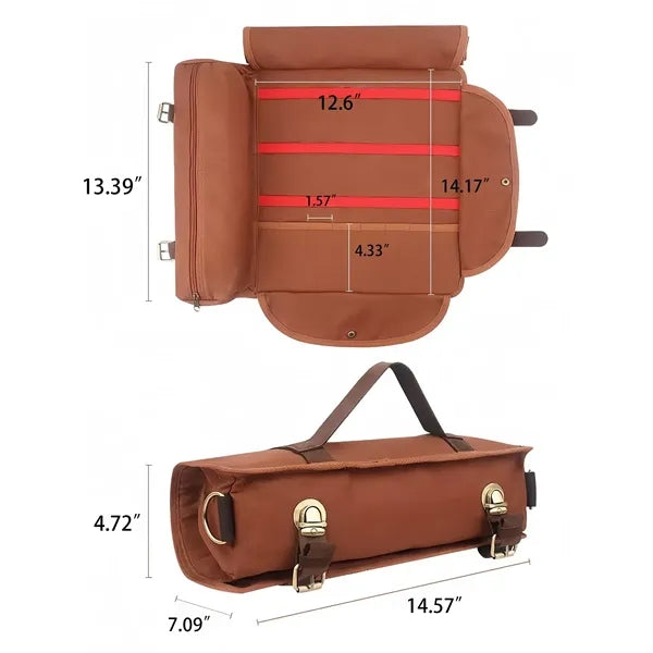 Portable Bartender Kit Cocktail Shaker Set with Roll Bag