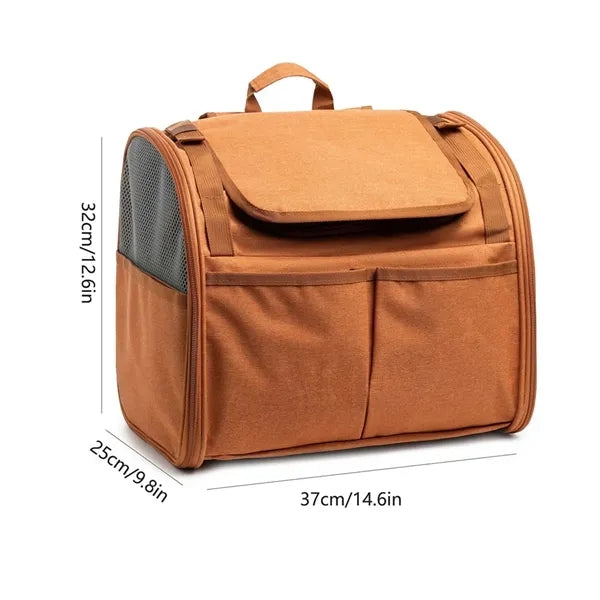 Travel puppy essentials breathable expandable cat carrier