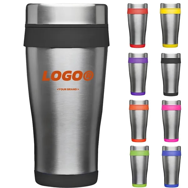 16oz Stainless Steel Travel Mug Custom Logo
