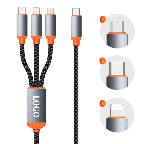 3-in-1 Type-C to Multi Charging Cable 3.94ft
