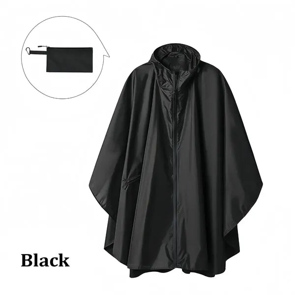 Outdoor Waterproof Hooded Poncho Raincoat