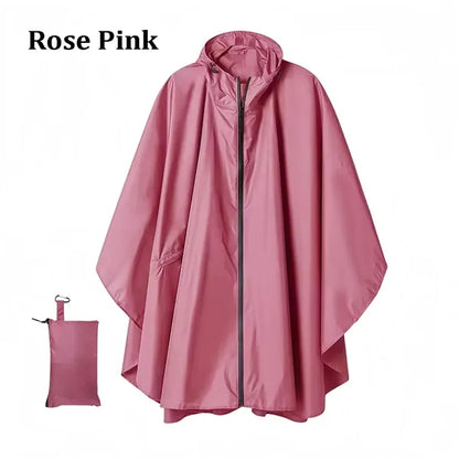 Outdoor Waterproof Hooded Poncho Raincoat