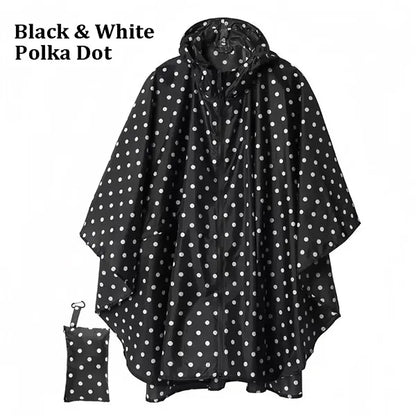Outdoor Waterproof Hooded Poncho Raincoat