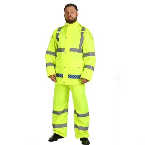 Reflective Rain Jacket & Pants Set for Heavy Rain