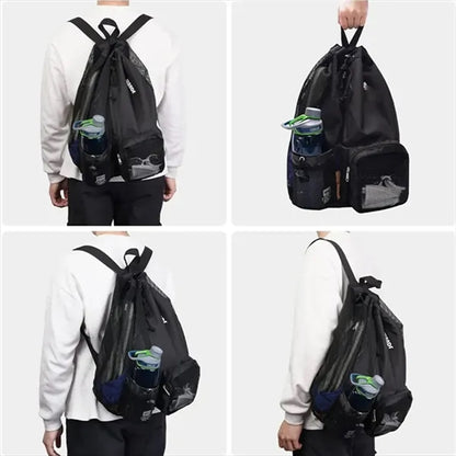 Mesh Drawstring Backpack