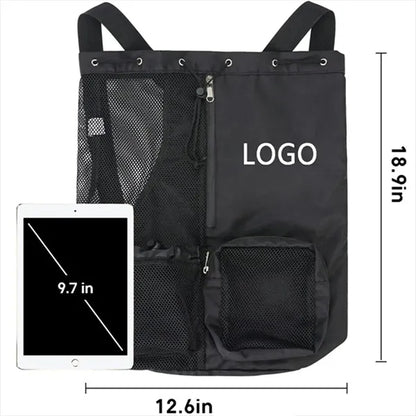Mesh Drawstring Backpack
