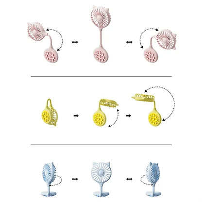 Portable Suction Cup Mini Fan