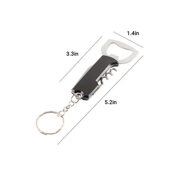 Multifunctional Bottle Opener Keychain