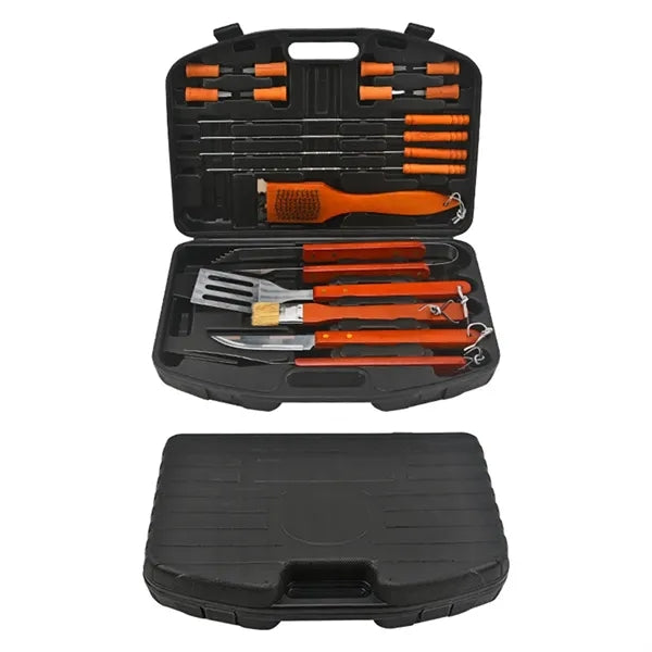 Wooden Handle Barbecue Set