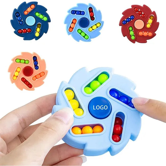 Colorful Rotating Bead Puzzle Spinner Toy