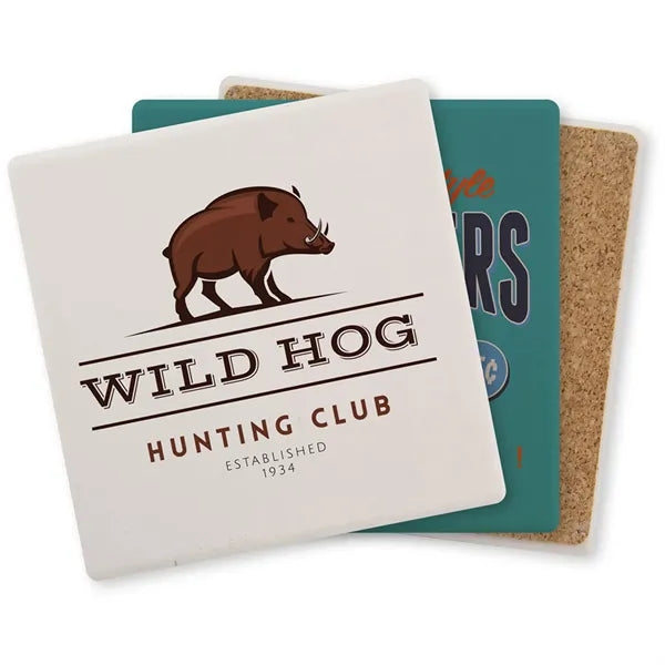 Single Square Ceramic Coaster