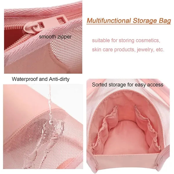 Travel Foldable Makeup Brush Holder Bag