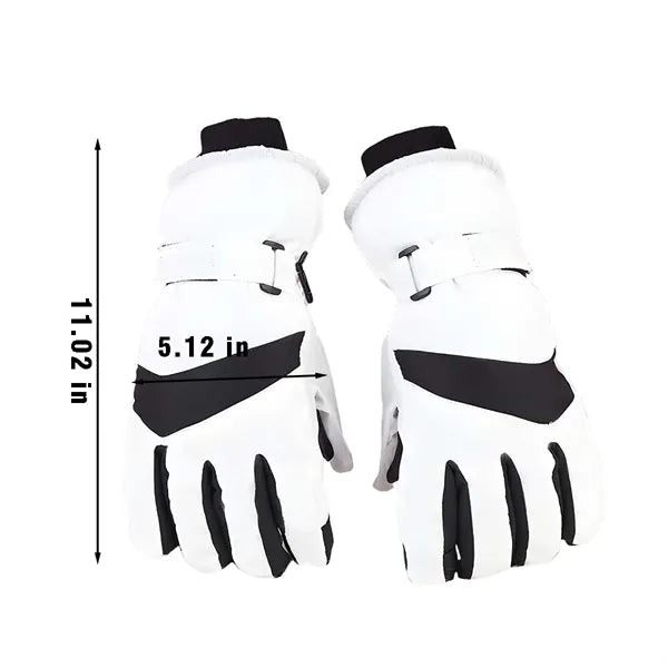 Warm waterproof windproof touchscreen snow ski gloves