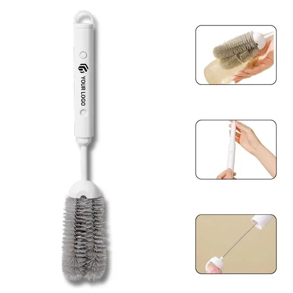 Kitchen essentials retractable straw bottle cleaning brush