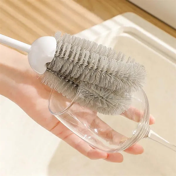 Kitchen essentials retractable straw bottle cleaning brush