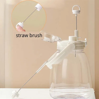 Kitchen essentials retractable straw bottle cleaning brush