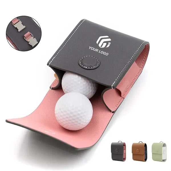 Portable golf bag accessories tee holder rangefinder case