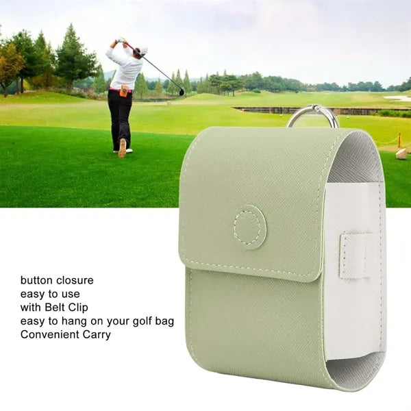 Portable golf bag accessories tee holder rangefinder case