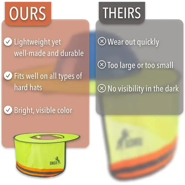 Hard Hat Sun Shield with Reflective Neck & Visor Shade