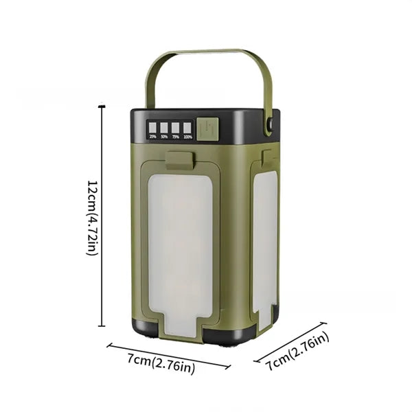 Solar & USB LED Camping Lantern - 6 Light Modes