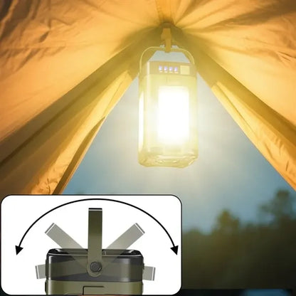 Solar & USB LED Camping Lantern - 6 Light Modes